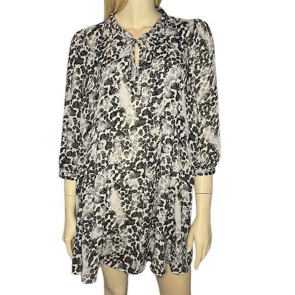 Daniel Rainn grey leopard print dress - Picture 2 of 4